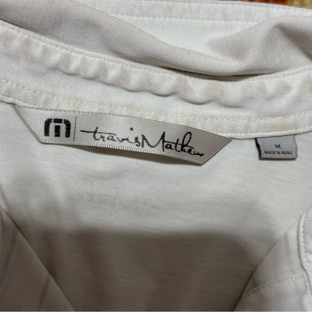 Travis Mathew White Polo Shirt